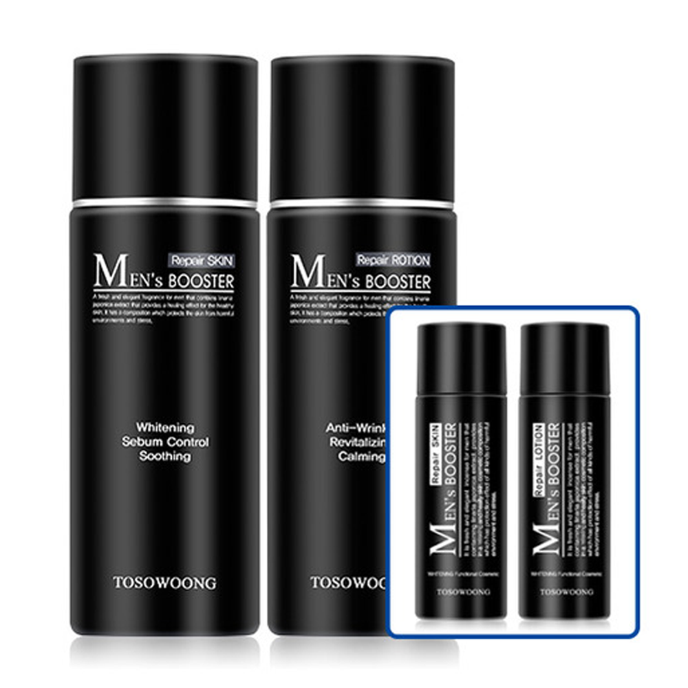 TOSOWOONG Men's Booster Repair Skin Toner Lotion Set - DODOSKIN