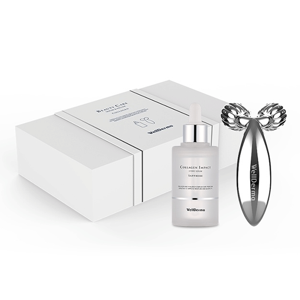 (NEWA) WellDerma Collagen Beauty Care Serum & Roller Set - DODOSKIN