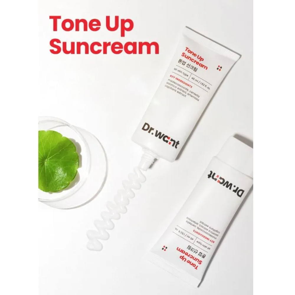 Dr.want Tone Up Suncream SPF50++ PA++++ 45ml - DODOSKIN