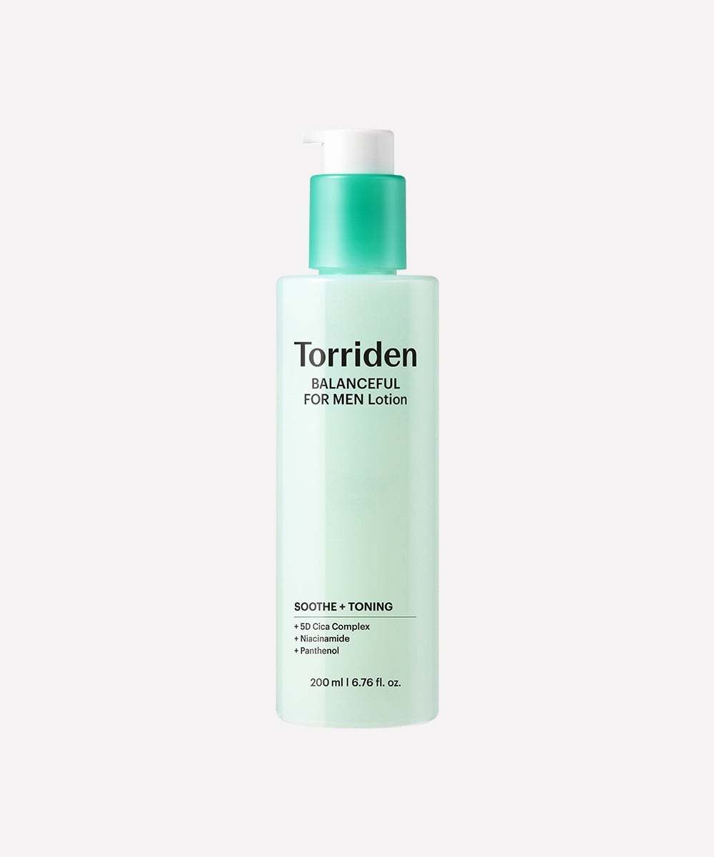 Torriden Balanceful For Men Cica Oil Free Lotion 6.76 fl oz Set