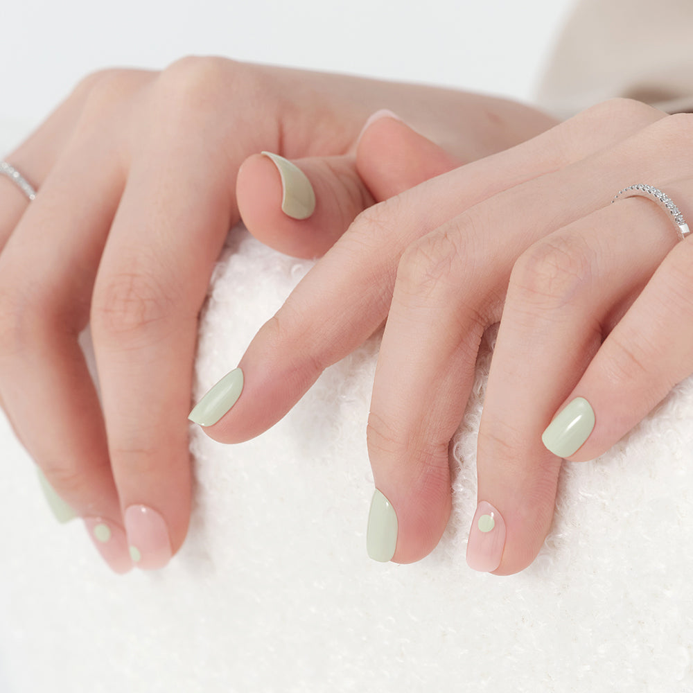MUZMAK Nail Tips 36pcs #Leaf(Short Square)