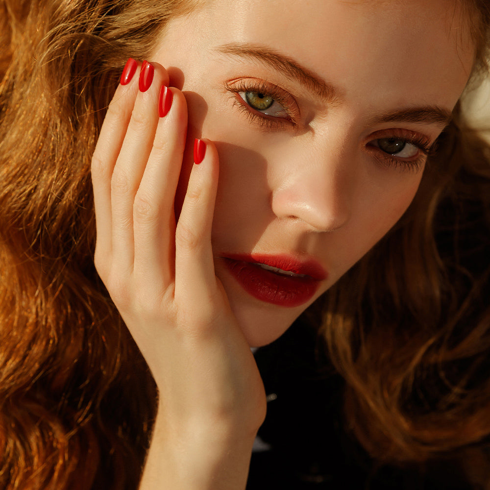 Puntas de uñas muzmak 36pcs #best rojo (cuadrado corto)