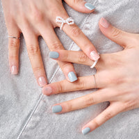 MUZMAK Nail Tips 36pcs #Milky Way(Short Square)