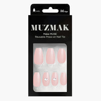 MUZMAK Nail Tips 36pcs #Shell(Coffin)