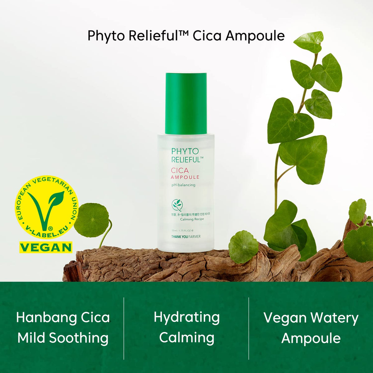 (Matthew검수) THANK YOU FARMER Phyto Relieful™ Cica Ampoule 50ml - DODOSKIN