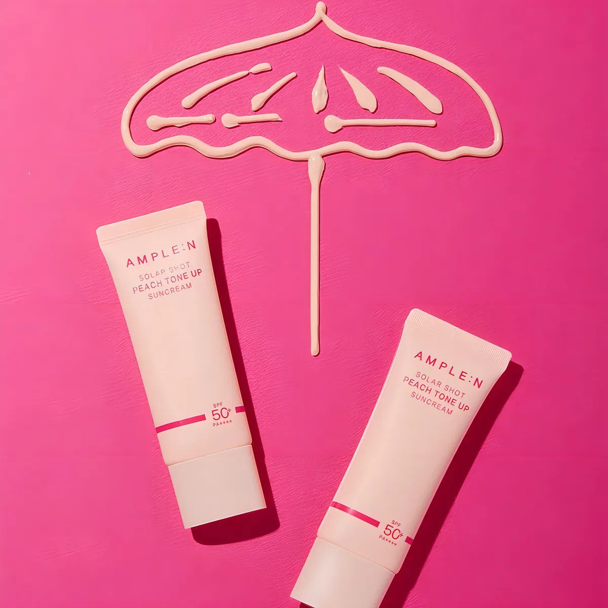 AMPLE:N Solar Shot Peach Tone Up Sun cream SPF50+ PA++++ 40ml
