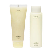 ARWE Yuja Glow Body Scrub 200g & Body Emulsion 250ml Set