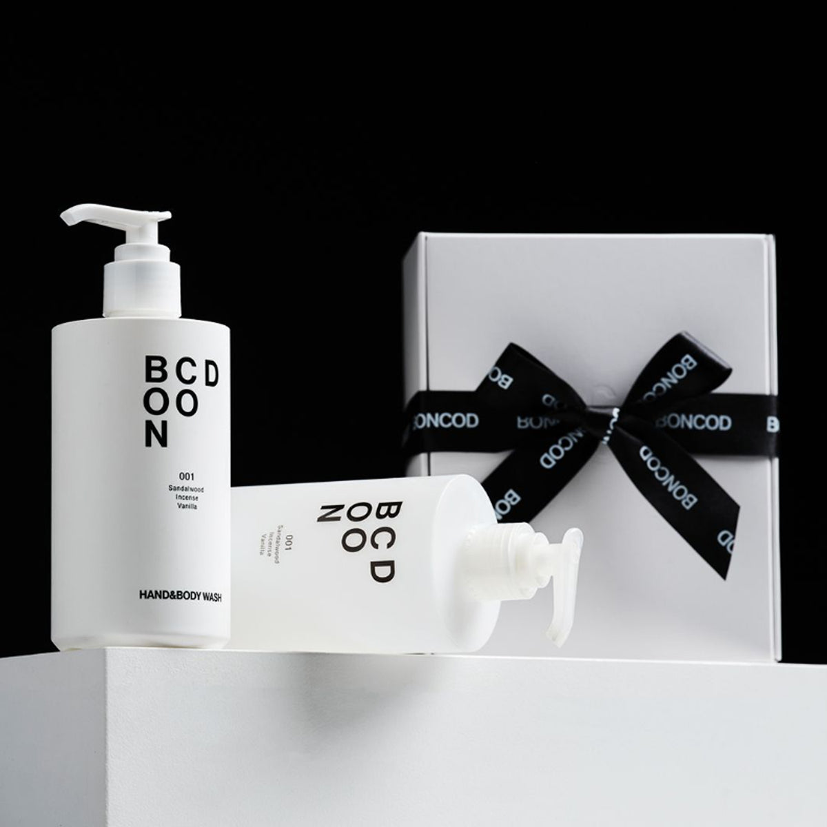 BONCOD Hair Loss Shampoo 300ml + Perfume Hand & Body Wash 300ml 001 Sandalwood Scent