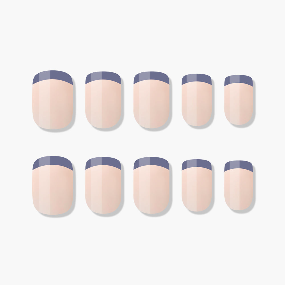 MUZMAK Nail Tips 36pcs #Blueberry Pie(Regular Square)