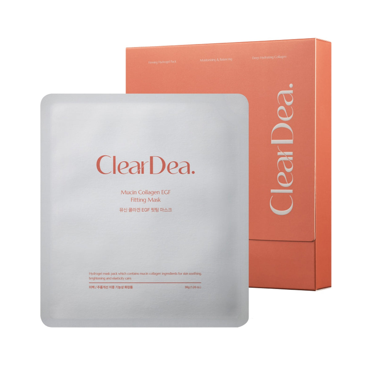 ClearDea. Mucin Collagen EGF Fitting Mask 5ea