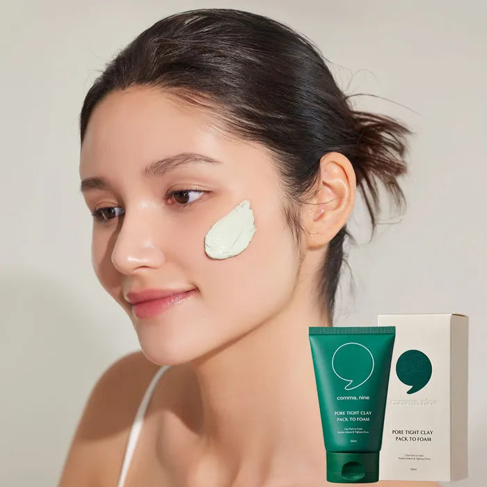 COMMANINE 3-in-1 Pore Tight Clay Pack-to-Foam Cleanser 120ml