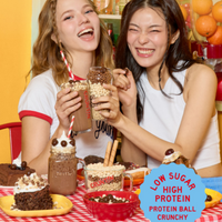 CRUNTIN Crunch Ball Protein Shake – Chocolate Flavor, 50g × 20 Packs