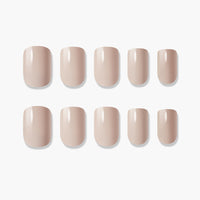 MUZMAK Nail Tips 36pcs #Cream Beige(Regular Square)