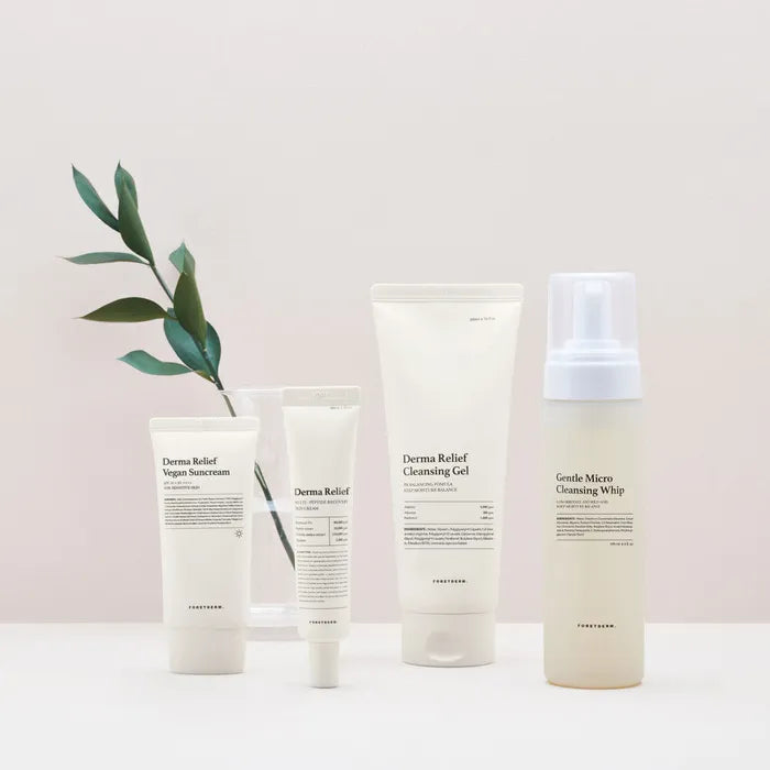FORETDERM. Derma Relief Low-Irritation Line 4-Piece Gift Set