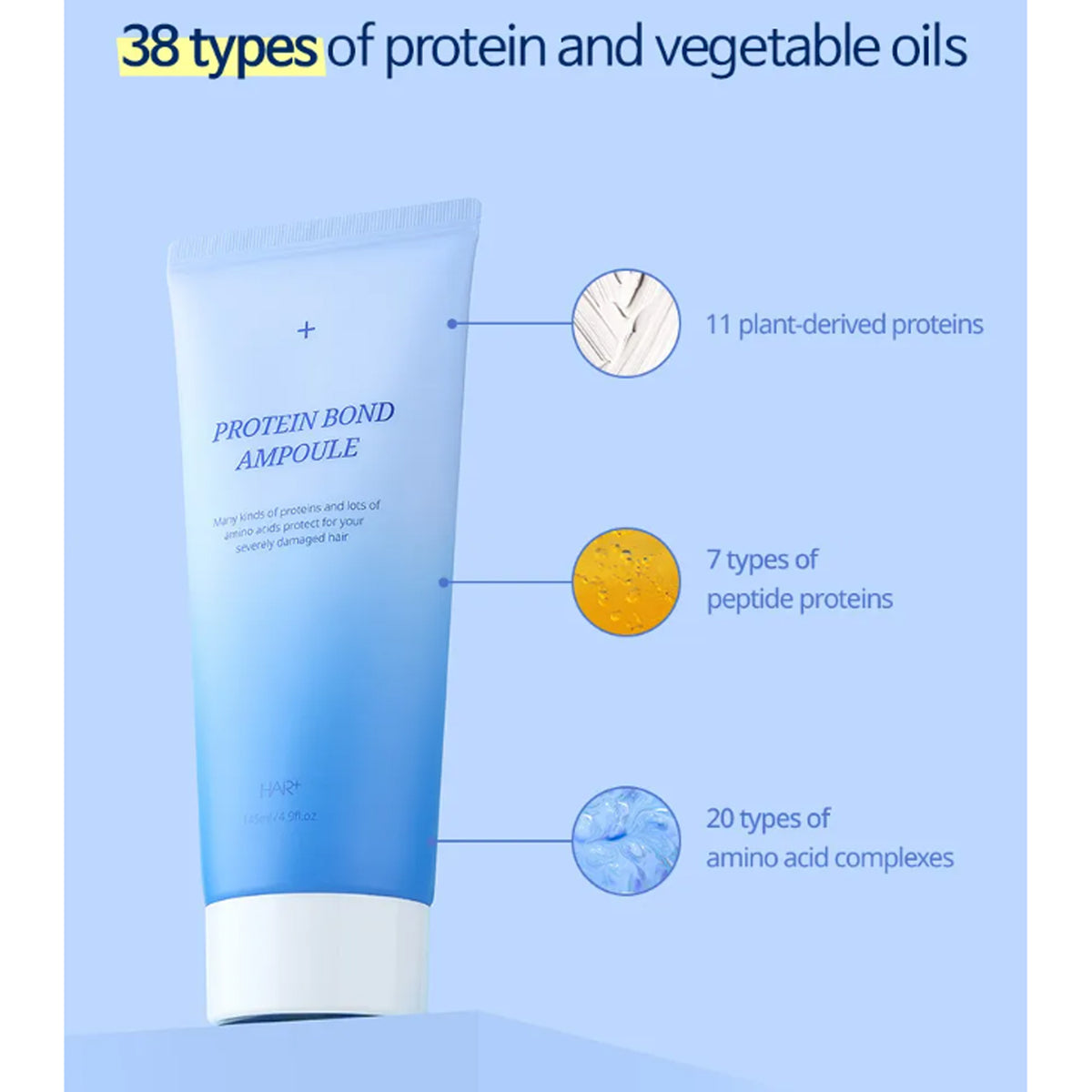 HAIR+ Protein Bond Ampoule 15ml