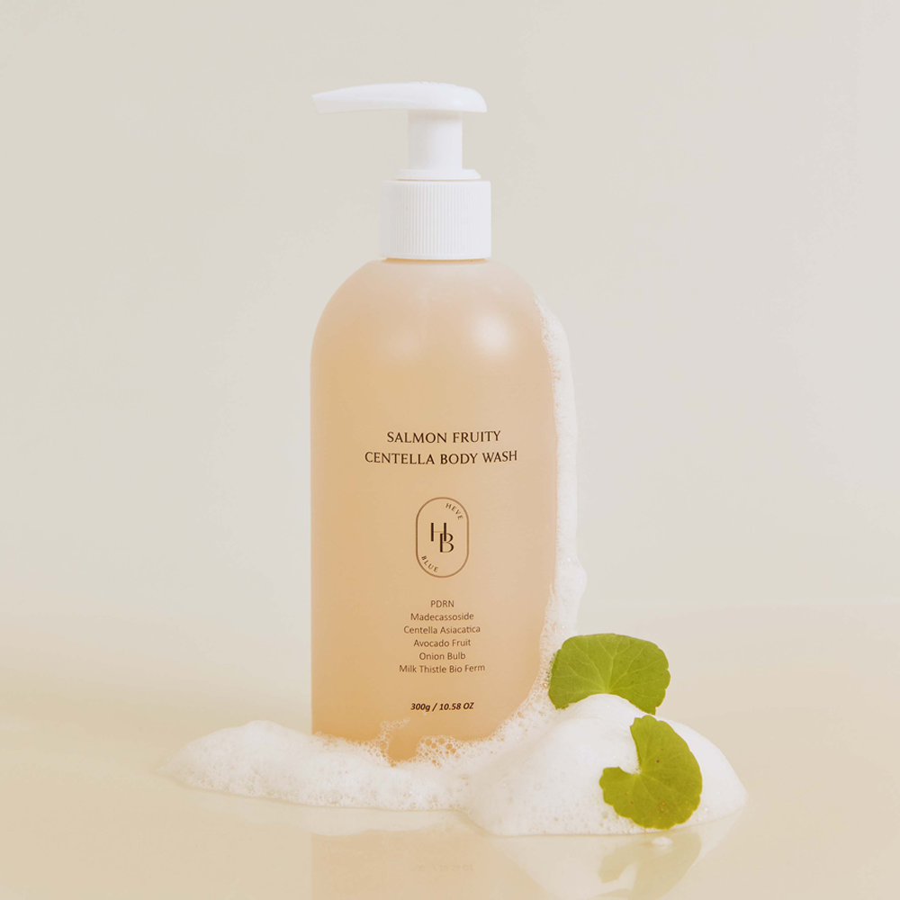 HEVE BLUE Salmon Fruity Centella Body Wash 300g