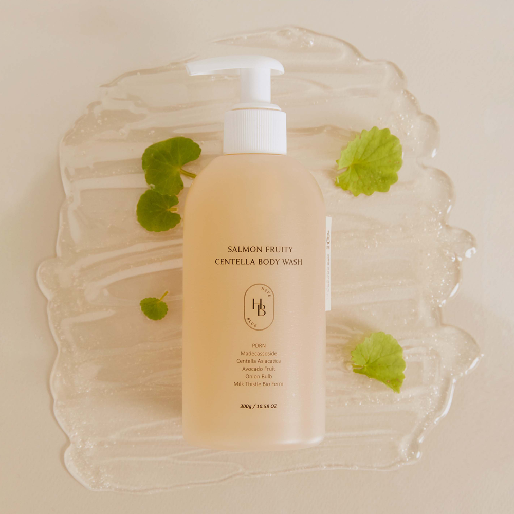 HEVE BLUE Salmon Fruity Centella Body Wash 300g
