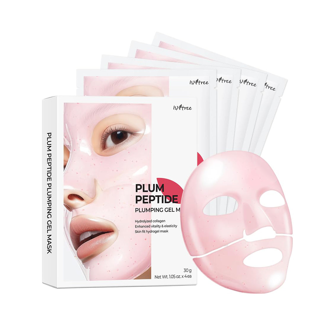 Isntree Plum Peptide Plumping Gel Mask 30g 4ea