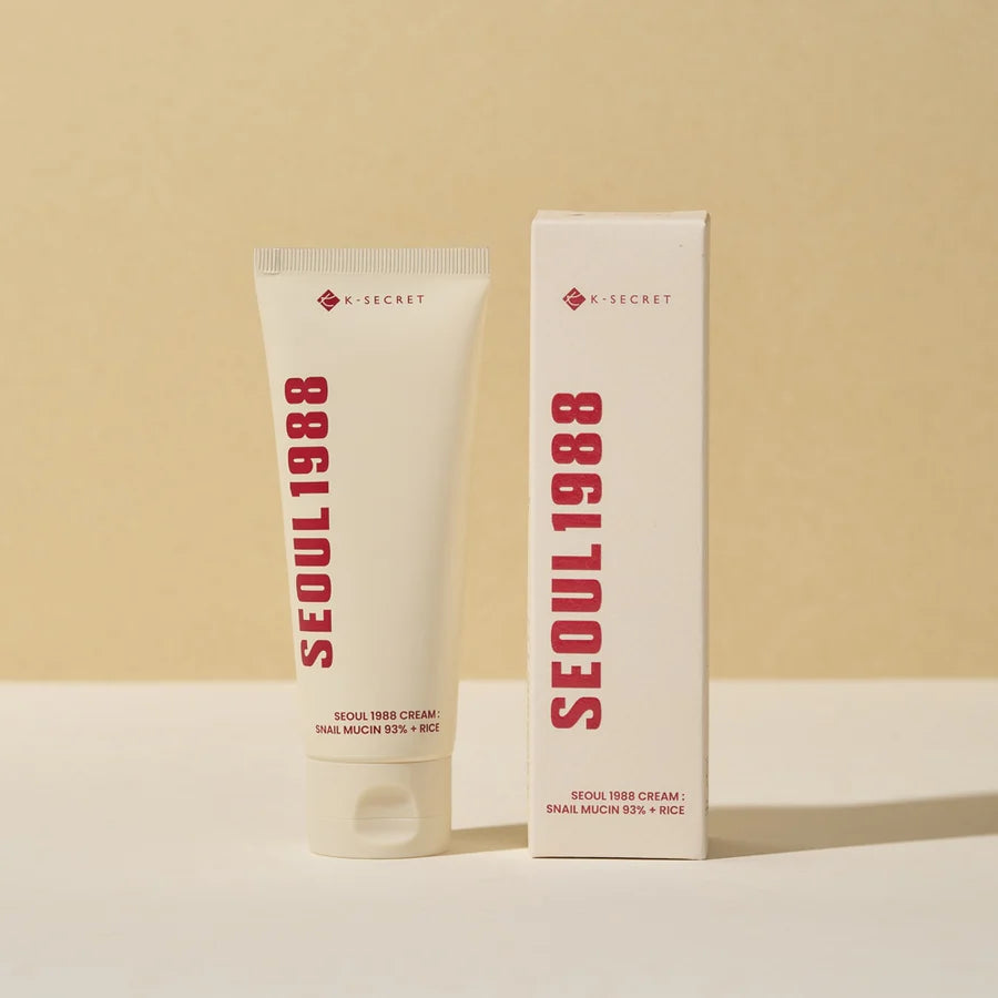 K-SECRET SEOUL 1988 Cream : Snail Mucin 93% + Rice 100ml