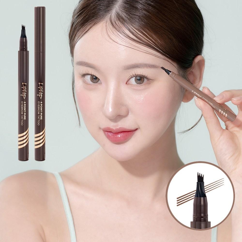 LIPHIP 4-Point Pure Look Eyebrow Tattoo Pen 0.8g 2 Colors