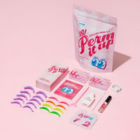 LOINGZ Perm it Up Eyelash Perm Kit-10 usos (L-Curl y C-Curl incluidos)