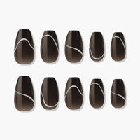 MUZMAK Nail Tips 36pcs #Noise (Coffin)
