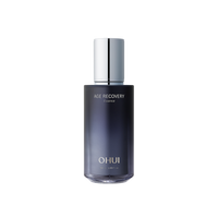 50ml O HUI Age Recovery Essence in a luxurious bottle with gold accents, displayed on a white surface.