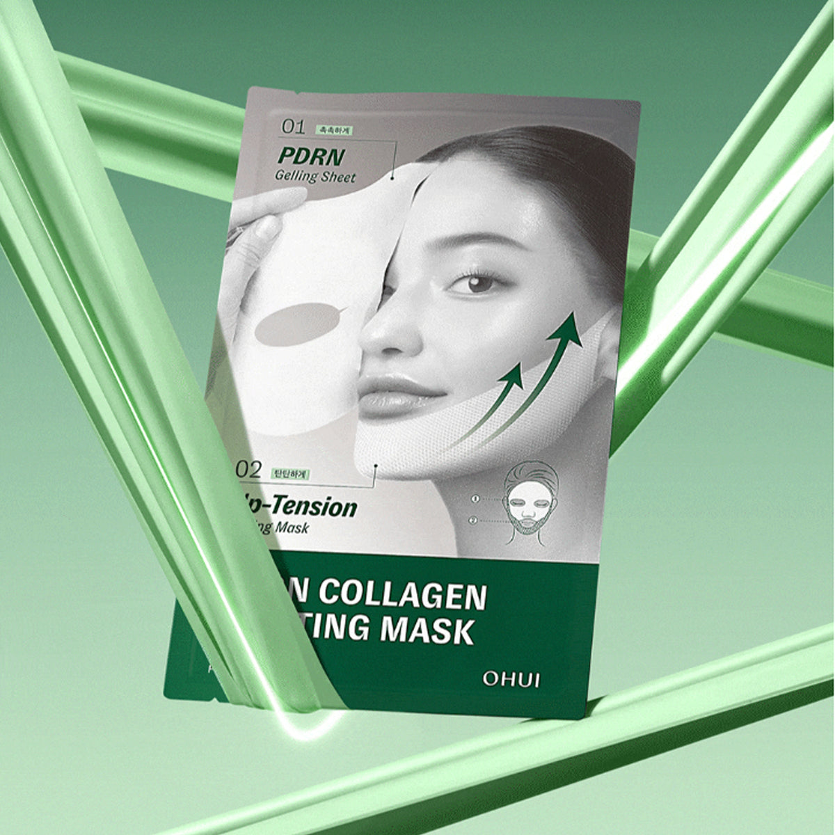 OHUI Prime Advancer PDRN Collagen Gelfting Mask 4 Sheets