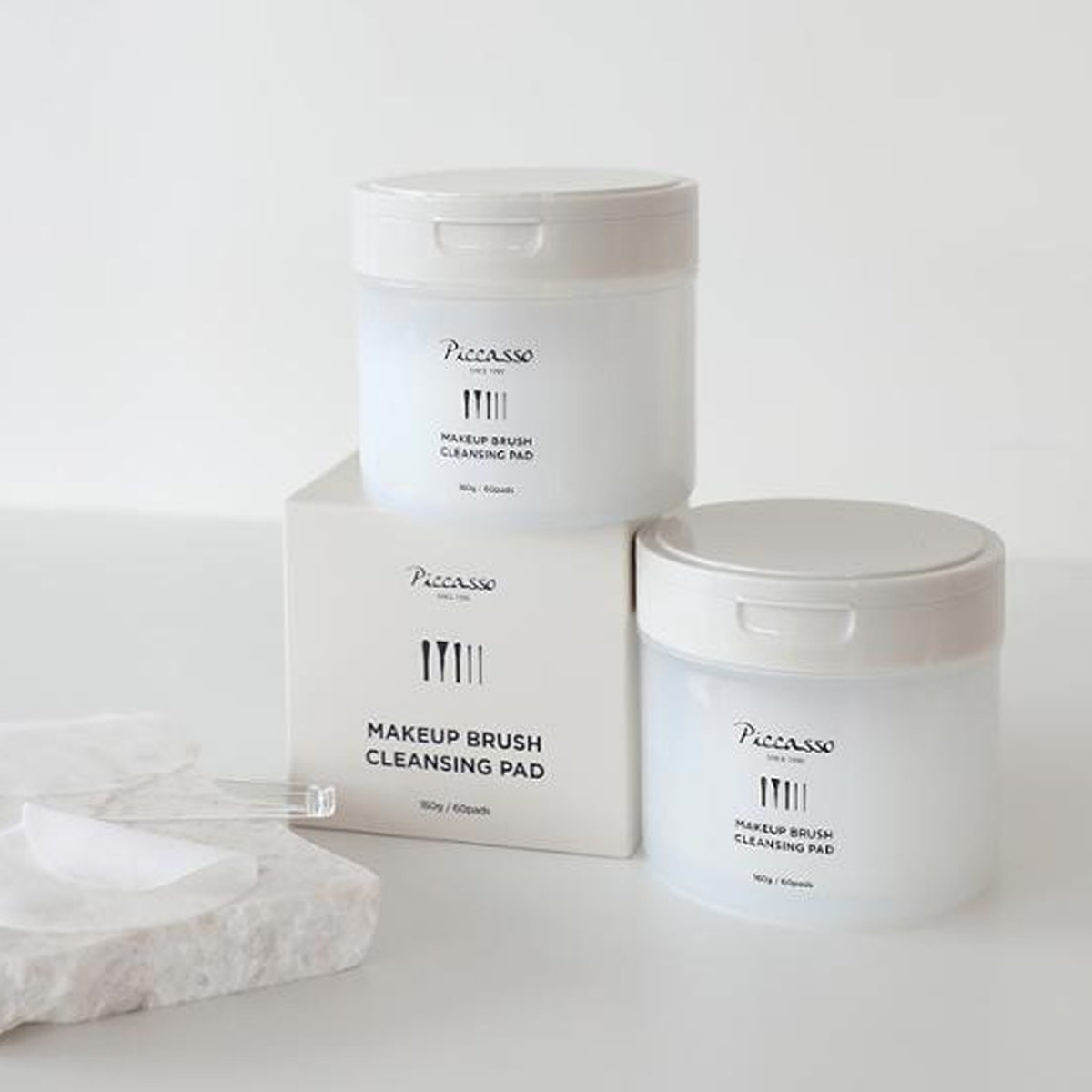 PICCASSO Makeup Brush Cleansing Pads 60 Sheets
