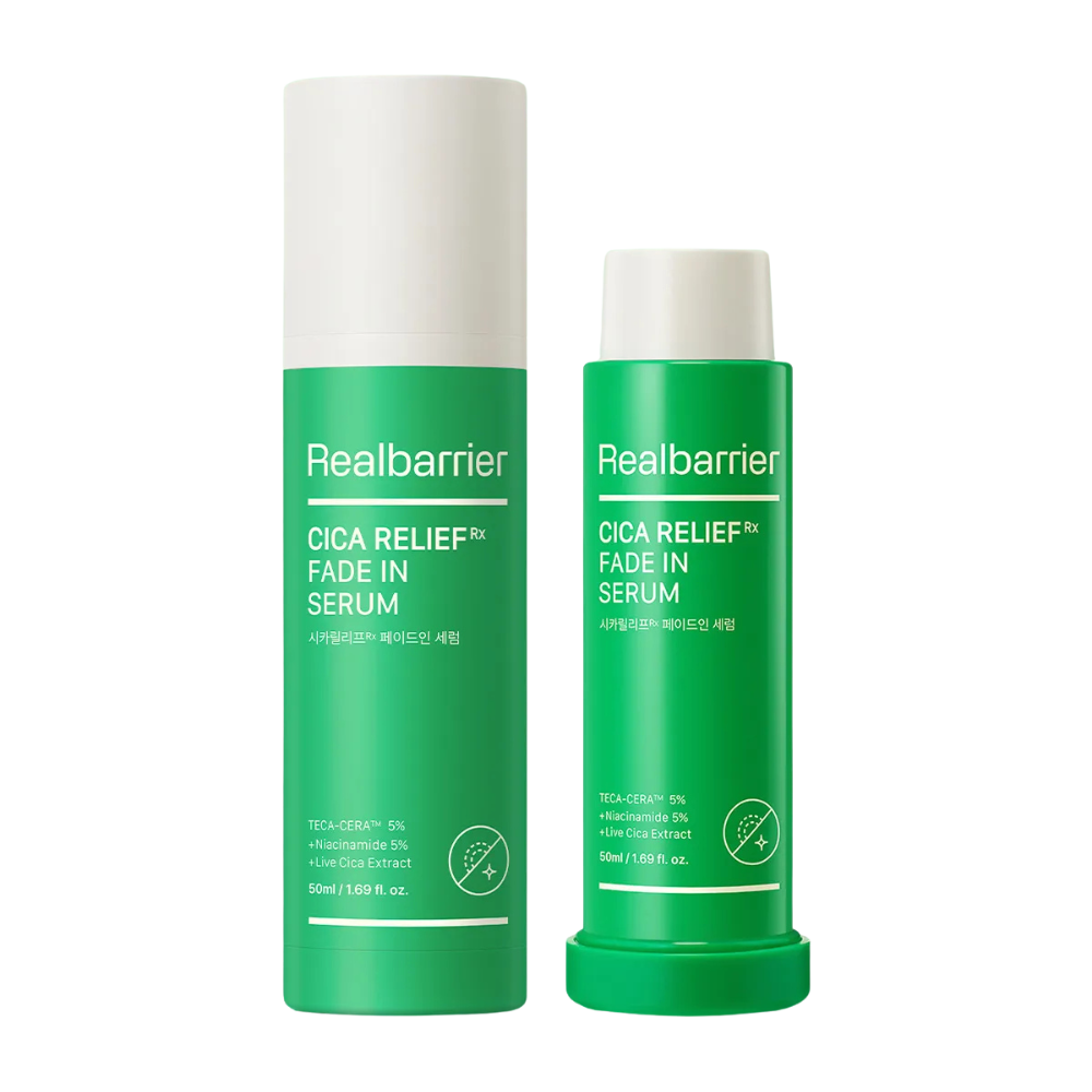 Real Barrier Cica Relief RX Fade-In Sero 50 ml (producto principal + recarga)