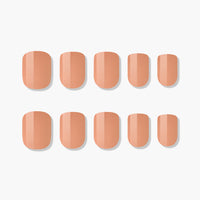 Consejos de uñas Muzmak 36pcs #Royal Milktea (cuadrado corto)