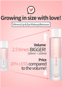 A'PIEU Mineral Lip & Eye Remover 100ml - DODOSKIN