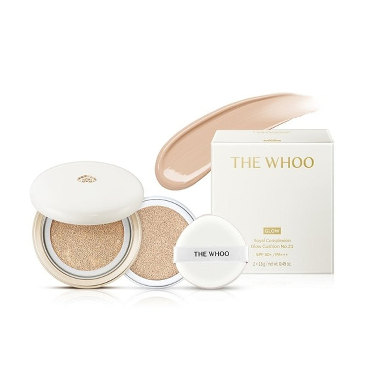 THE WHOO Royal Complexion Glow Cushion + Refill Set (2 Colors)