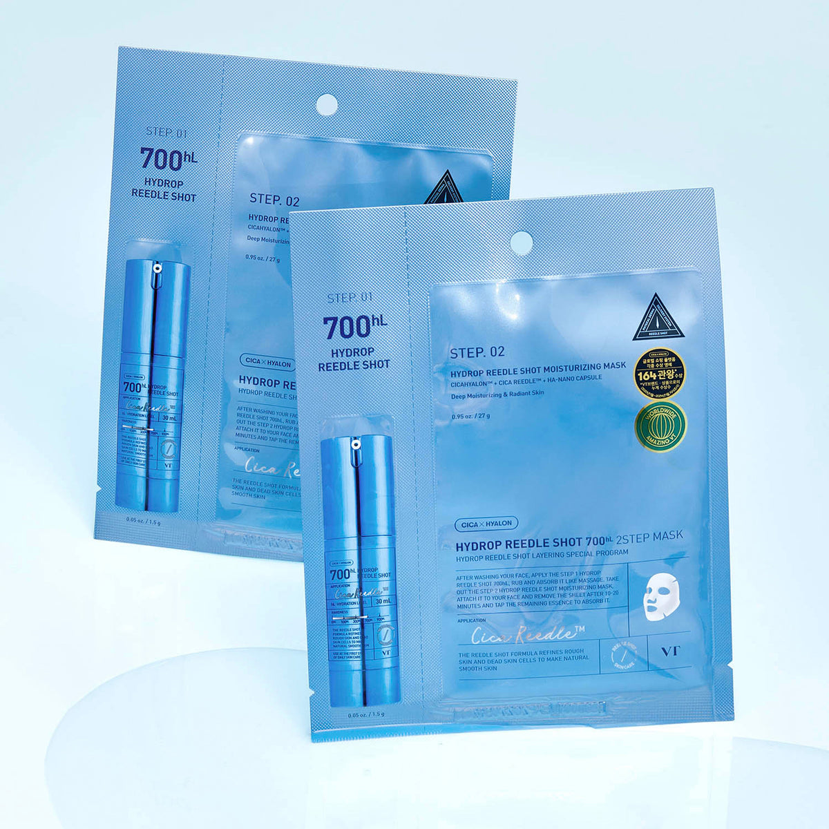 VT COSMETICS Hydro Reedle Shot 700hL 2-Step Mask 1ea