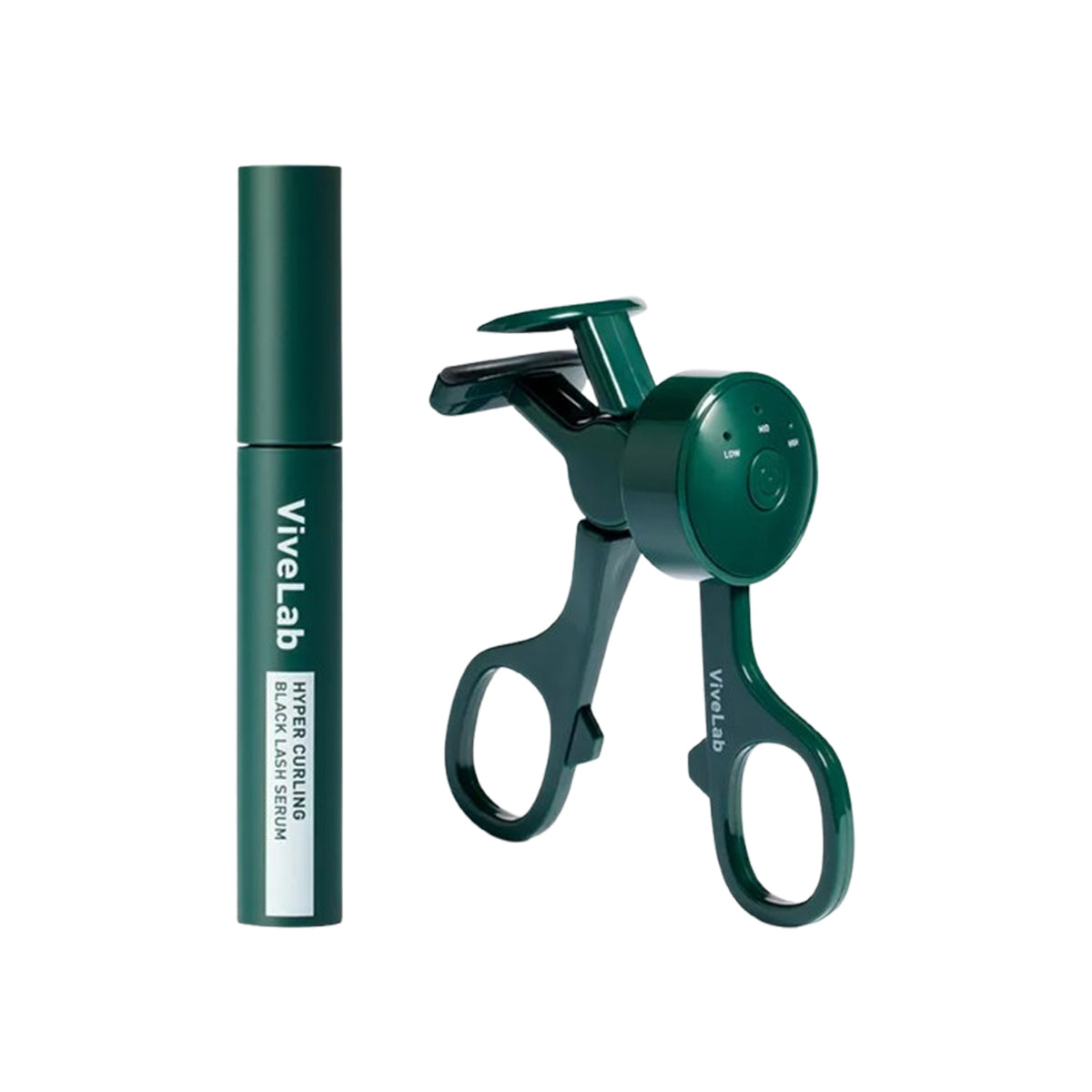 ViveLab Hyper Curling Heated Curler + Black Lash Serum Set