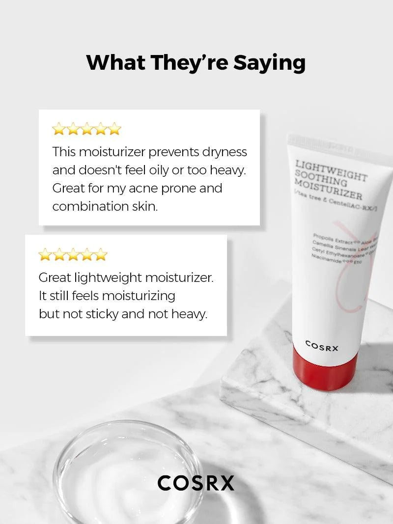 COSRX AC Collection Lightweight Soothing Moisturizer 80ml 2.0 - DODOSKIN