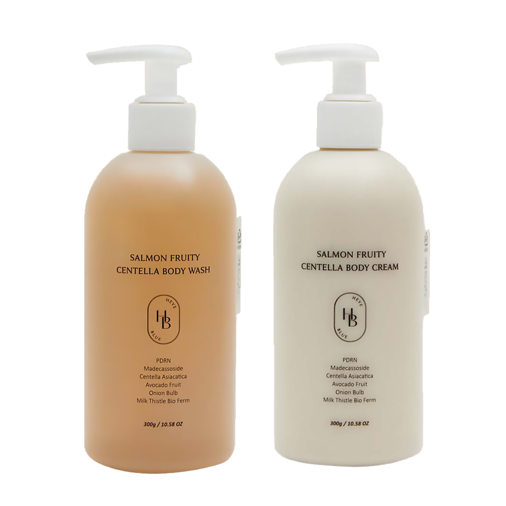 HEVE BLUE Salmon Fruity Centella Body SET