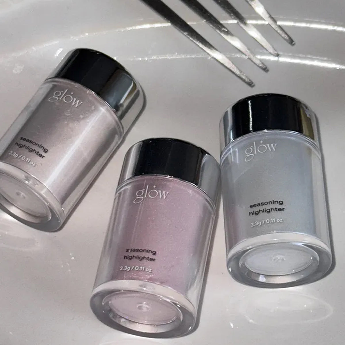 Highlighter de condimentos de brillo 3 colores