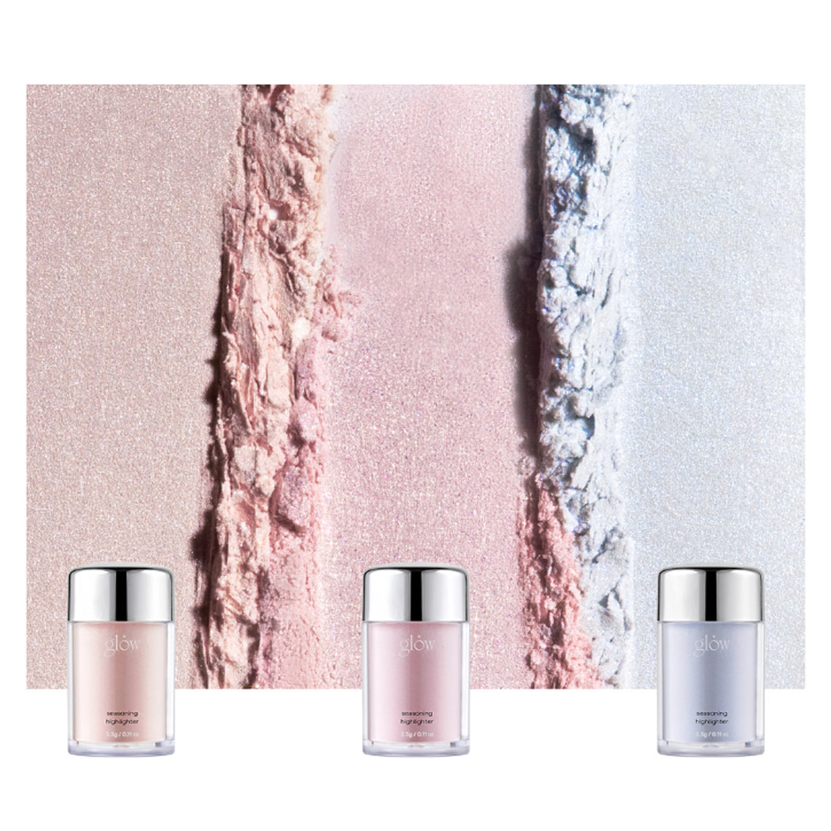 Highlighter de condimentos de brillo 3 colores