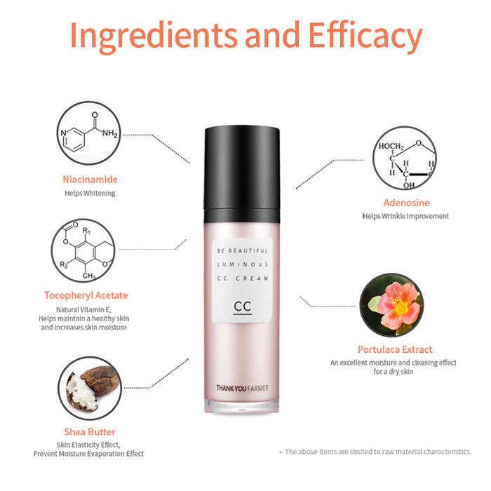 (Matthew검수) THANK YOU FARMER Be Beautiful CC Cream SPF30 PA++ 40ml - DODOSKIN