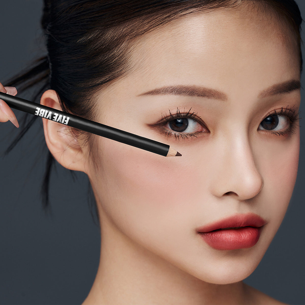FIVE VIBE Soft Hard Make Up Pencil Brown 1g