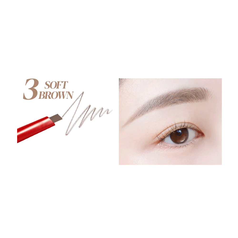 Espoir The Brow Balance Pencil 0.1g - SOFT BROWN A light brown shade suitable for those with blonde to light brown hair.