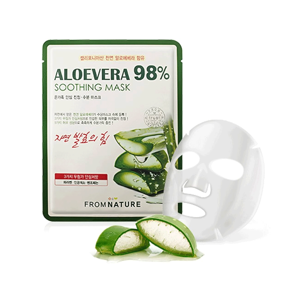 Fromnature Aloe Vera, 98% Soothing Beauty Mask - DODOSKIN