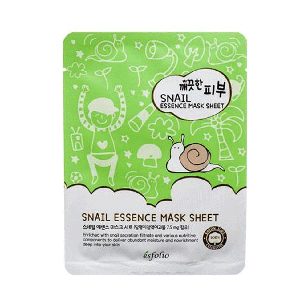 Esfolio Pure Skin Snail Essence Mask Sheet 25ml *10ea