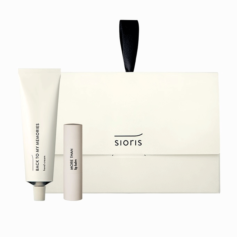 Set de cuidado de manos y labios orgánicos de Sioris