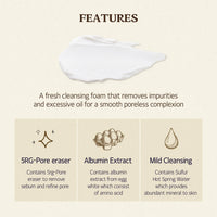 (Mhark) SKINFOOD Egg White Perfect Pore Cleansing Foam 150ml - DODOSKIN