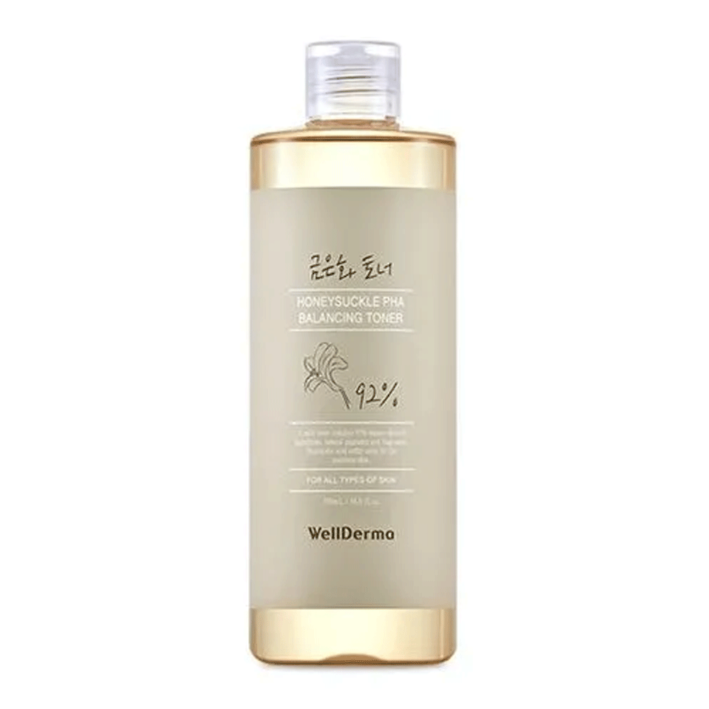 WellDerma Honeysuckle PHA Balancing Toner 500ml