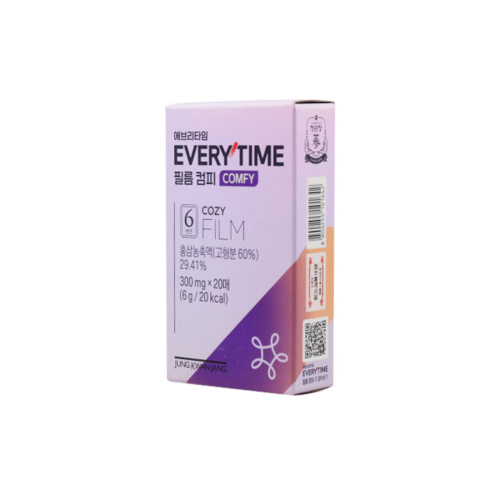 Jung Kwan Jang Film Everyme Cofy 300mg * 20 Hojas (suministro de 10 días)