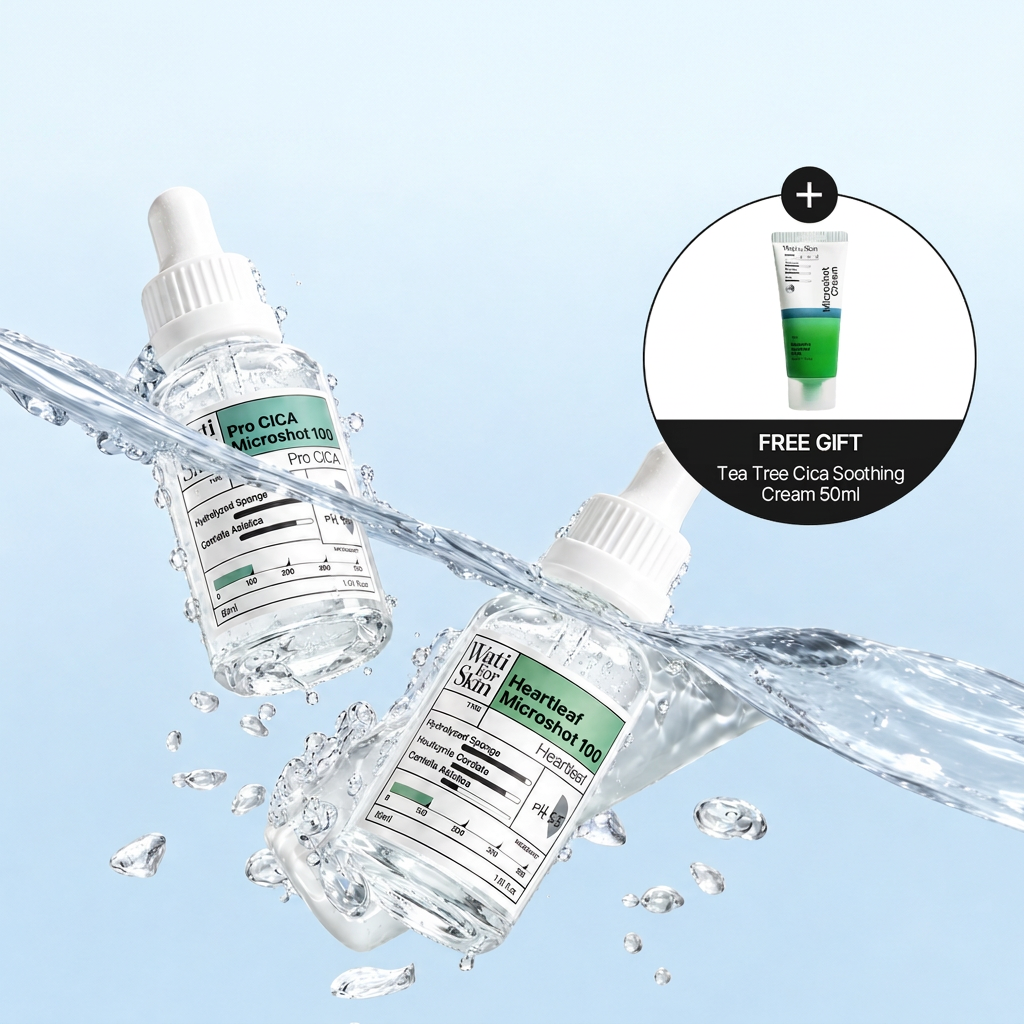 [Free Gift Set] Wati For Skin Cica Calming Duo Set (3pcs)