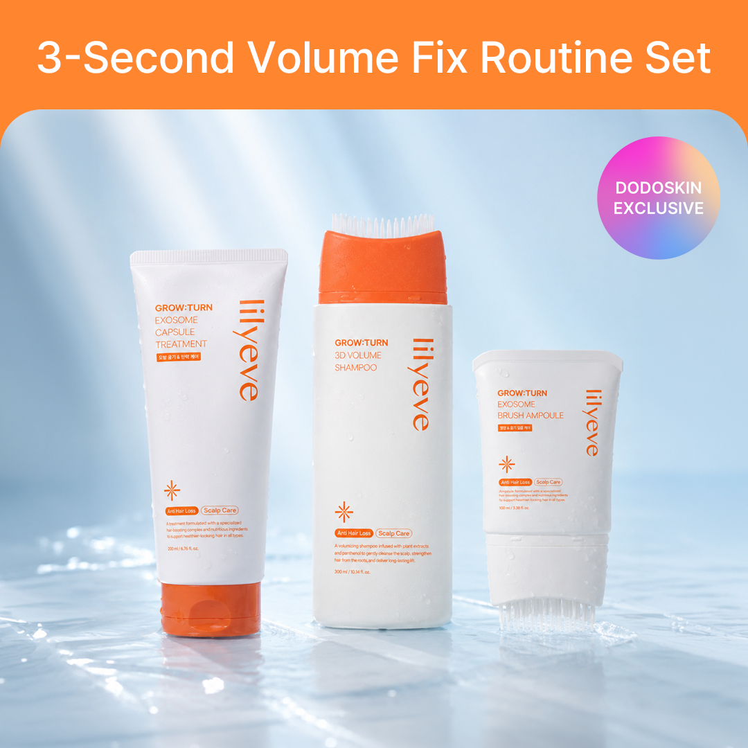 [3-Second Volume Fix Routine Set] Grow:Turn Shampoo 200ml + Ampoule 100ml + Treatment 230ml